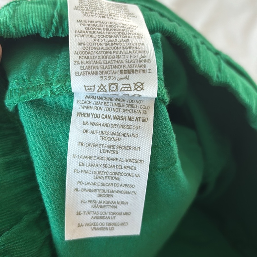 Boden Corduroy Pull On Pant Green Size 9Y Kids - Picture 6 of 11